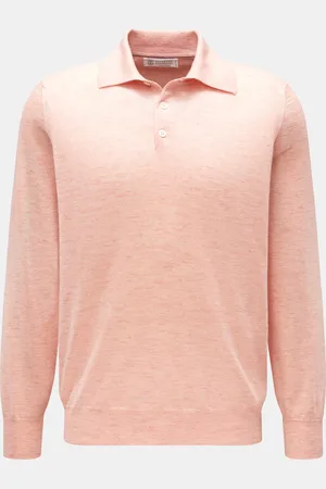 Brunello Cucinelli Herren - Strickpolo meliert