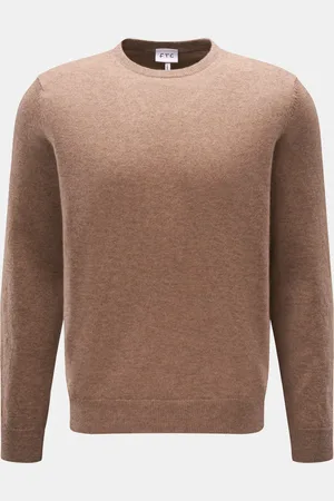 FTC Herren - Cashmere Rundhalspullover meliert