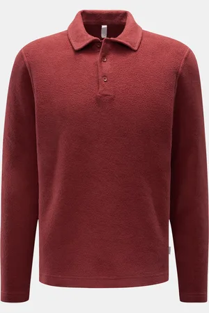 04651/A TRIP IN A BAG Herren - Fleece Langarm-Poloshirt