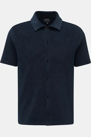 A.P.C. Herren - Frottee-Kurzarmhemd