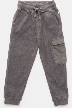 04651/A TRIP IN A BAG Herren - Kinder Fleece-Cargo-Sweathose 