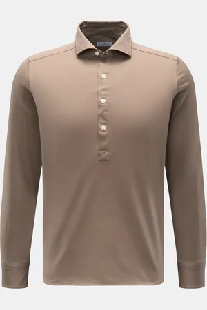SONRISA Herren - Jersey Popover-Hemd Haifisch-Kragen