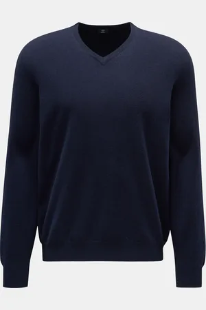 FEDELI Herren - Cashmere V-Neck Pullover