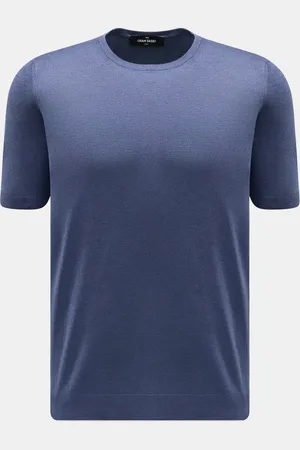 Gran Sasso Herren - Seiden-Kurzarmpullover
