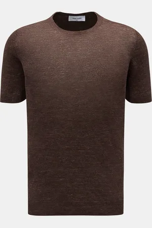 Gran Sasso Herren - Leinen-Kurzarmpullover