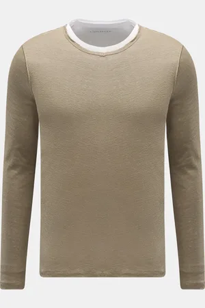 KIEFERMANN Herren - Leinen V-Neck Longsleeve 