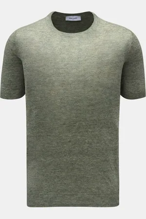 Gran Sasso Herren - Leinen-Kurzarmpullover