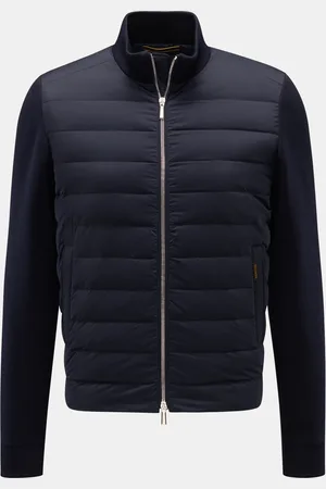 MOORER Herren - Daunen-Strickjacke 