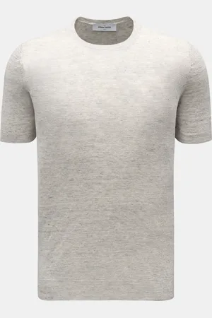 Gran Sasso Herren - Leinen-Kurzarmpullover
