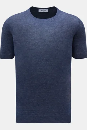 Gran Sasso Herren - Leinen-Kurzarmpullover