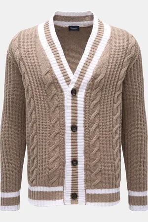 DRUMOHR Herren - Cardigan /weiß