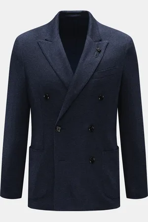 LARDINI Herren - Strickblazer meliert