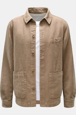 04651/A TRIP IN A BAG Herren - Leinen-Overshirt