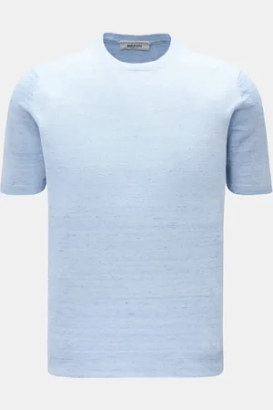FILIPPO DE LAURENTIIS Herren - Feinstrick-Kurzarmpullover meliert