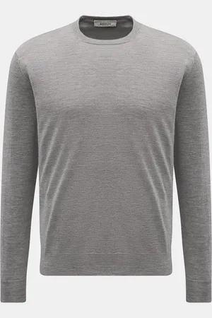 FILIPPO DE LAURENTIIS Herren - Cashmere Rundhalspullover meliert