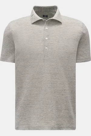 FEDELI Herren - Poloshirt meliert