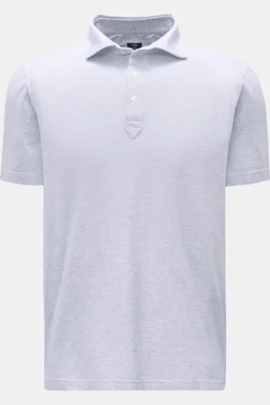 FEDELI Herren - Poloshirt meliert