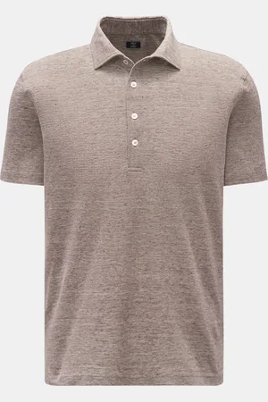 FEDELI Herren - Poloshirt meliert