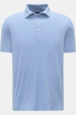 FEDELI Herren - Poloshirt meliert