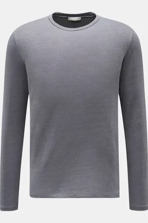 KIEFERMANN Herren - Leinen Rundhals-Longsleeve 