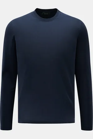 ZANONE Herren - Rundhals-Longsleeve