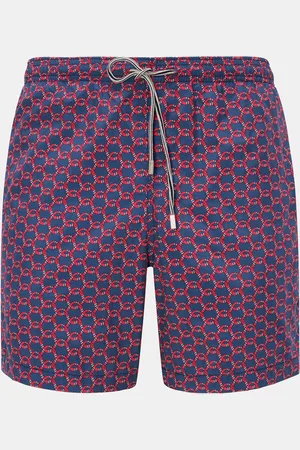 Zeybra Portofino 1962 Herren - Badeshorts graublau/rot gemustert