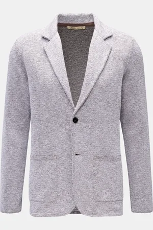 MAURIZIO BALDASSARI Herren - Strickblazer /weiß meliert