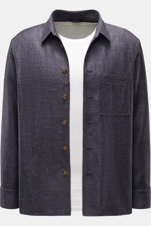 COLOMBO Herren - Overshirt meliert