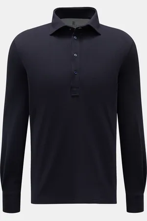 Brunello Cucinelli Herren - Longsleeve-Poloshirt