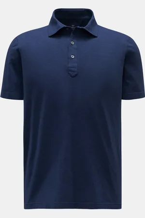 FEDELI Herren - Poloshirt meliert