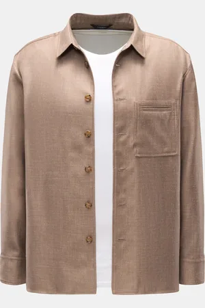 COLOMBO Herren - Overshirt meliert