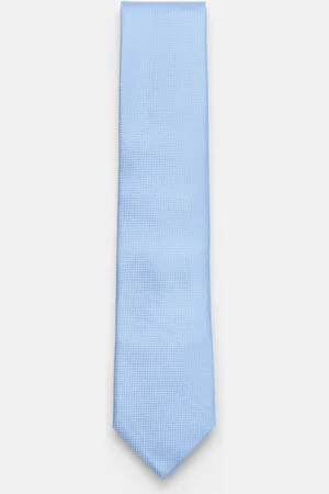 Ermenegildo Zegna Herren - Seidenkrawatte /weiß kariert