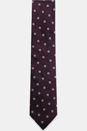 Ermenegildo Zegna Herren - Seidenkrawatte /dunkelblau/offwhite gemustert