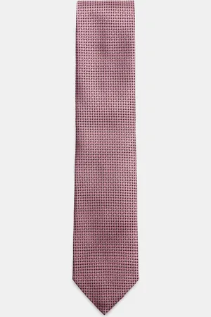 Ermenegildo Zegna Herren - Seidenkrawatte /schwarz gemustert
