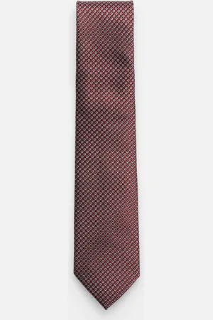 Ermenegildo Zegna Herren - Seidenkrawatte /schwarz/weiß gemustert