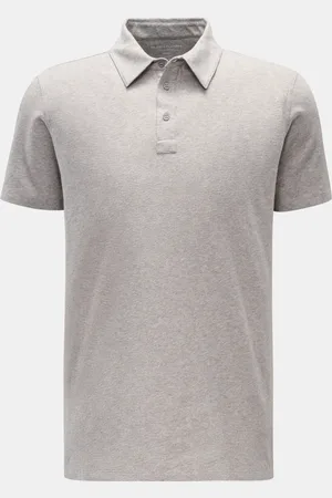 Majestic Herren - Jersey-Poloshirt meliert