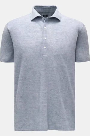 FEDELI Herren - Poloshirt meliert