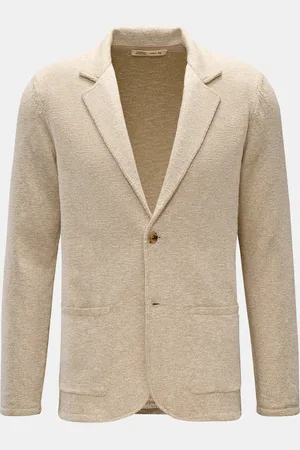 MAURIZIO BALDASSARI Herren - Strickblazer /creme meliert