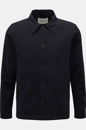 NN.07 Herren - Seersucker-Overshirt 