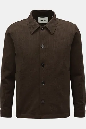 NN.07 Herren - Seersucker-Overshirt 