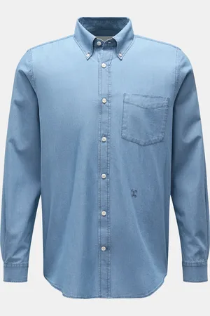 Closed Herren - Chambray-Hemd Button-Down-Kragen