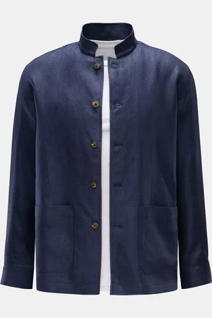GIAMPAOLO VIOZZI Herren - Leinen-Overshirt