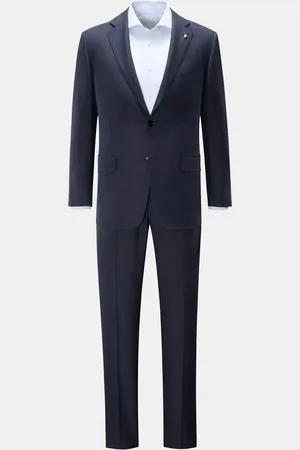 BELVEST Herren - Anzug dark navy/dunkelblau kariert