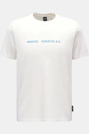 Moose Knuckles Herren - Rundhals-T-Shirt offwhite