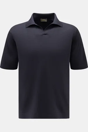 Cruciani Herren - Kurzarm-Strickpolo