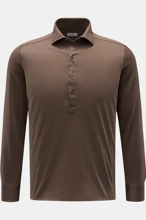 SONRISA Herren - Jersey Popover-Hemd Haifisch-Kragen