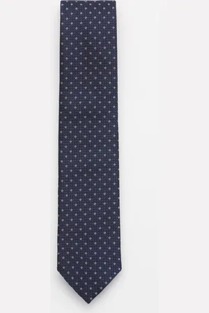 Ermenegildo Zegna Herren - Seidenkrawatte /schwarz/hellblau gemustert