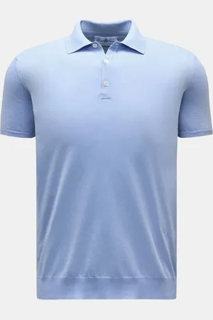 DELLA CIANA Herren - Kurzarm-Strickpolo