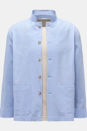 GIAMPAOLO VIOZZI Herren - Overshirt hellblau