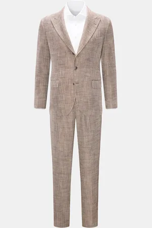Brunello Cucinelli Herren - Anzug /offwhite gemustert